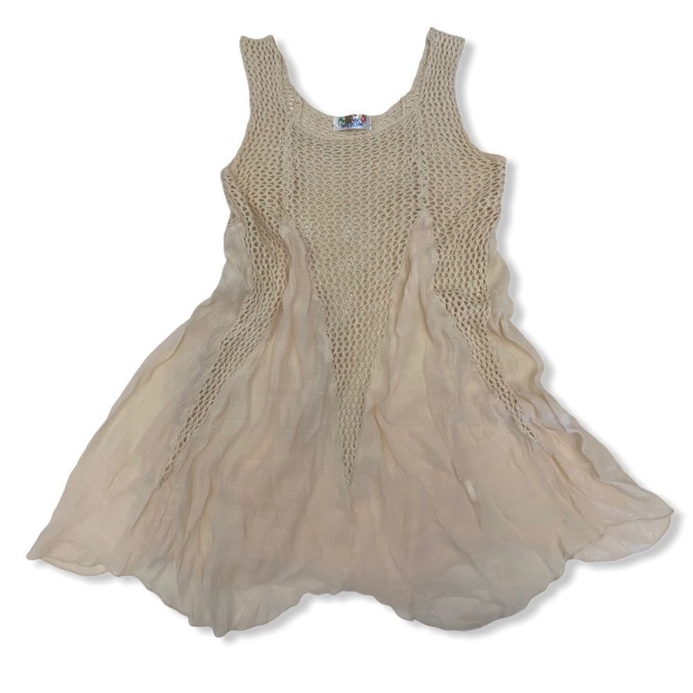 BOHO Crochet Tunic Tank - Picture 2 of 10
